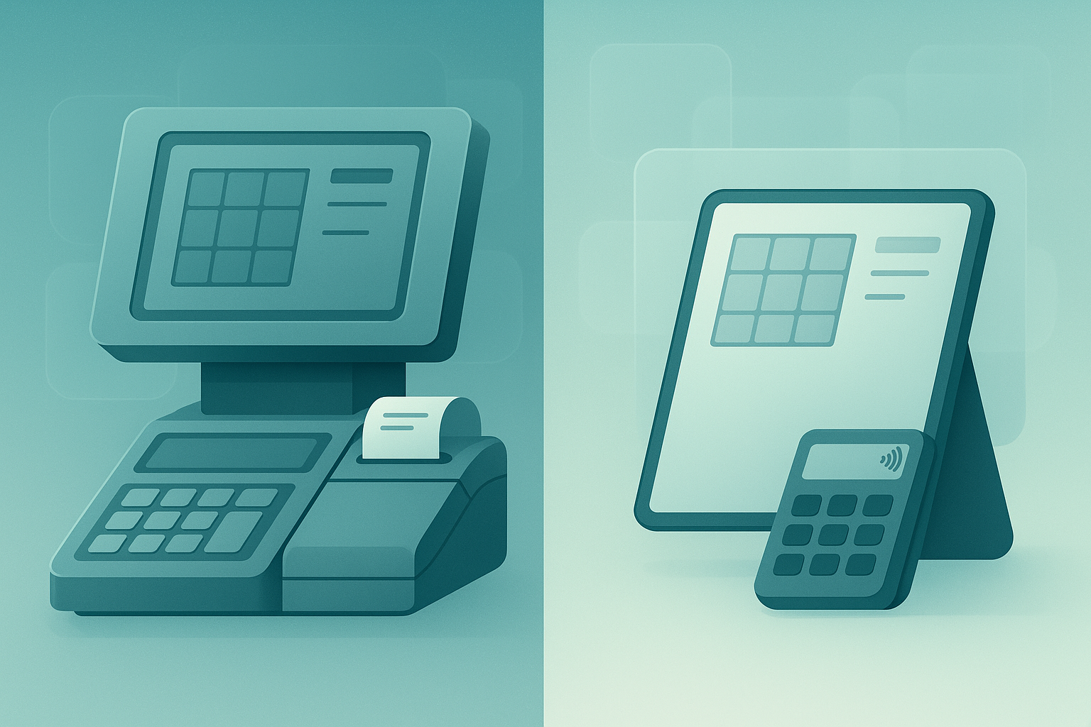 Comparison between traditional and cloud-native POS systems.