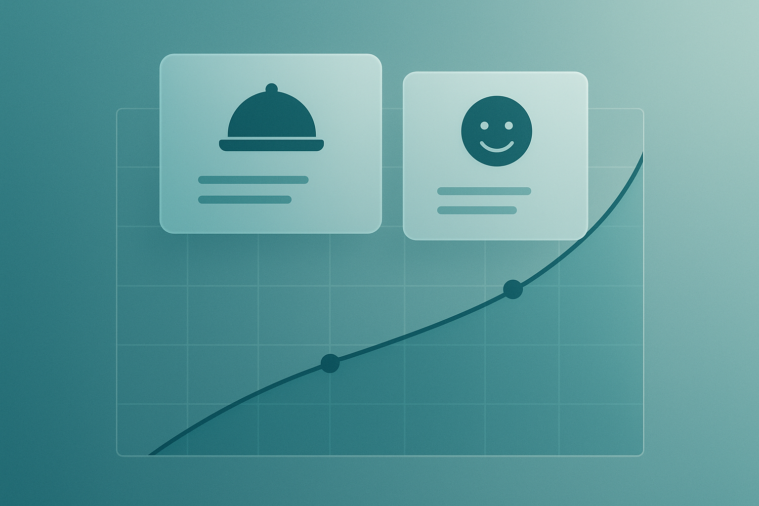 Graph showing improvements in efficiency and satisfaction with integrated POS and KDS.